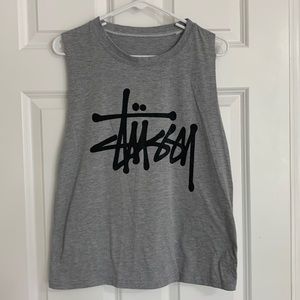 Stussy Grey Winged Tank Top